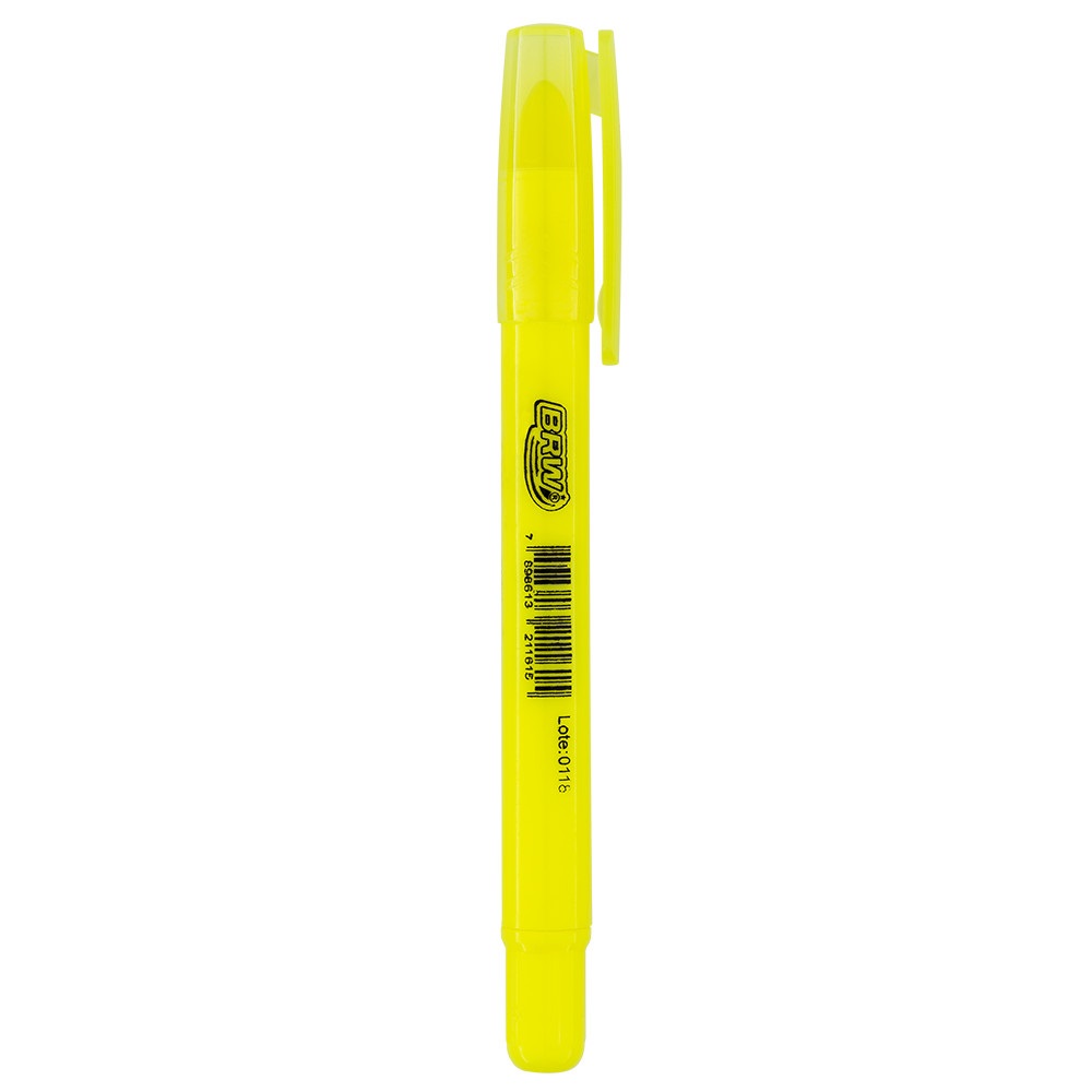 CANETA MARCA-TEXTO, FLUORESCENTE AMARELA