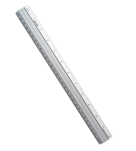 RÉGUA DE ALUMÍNIO 30CM