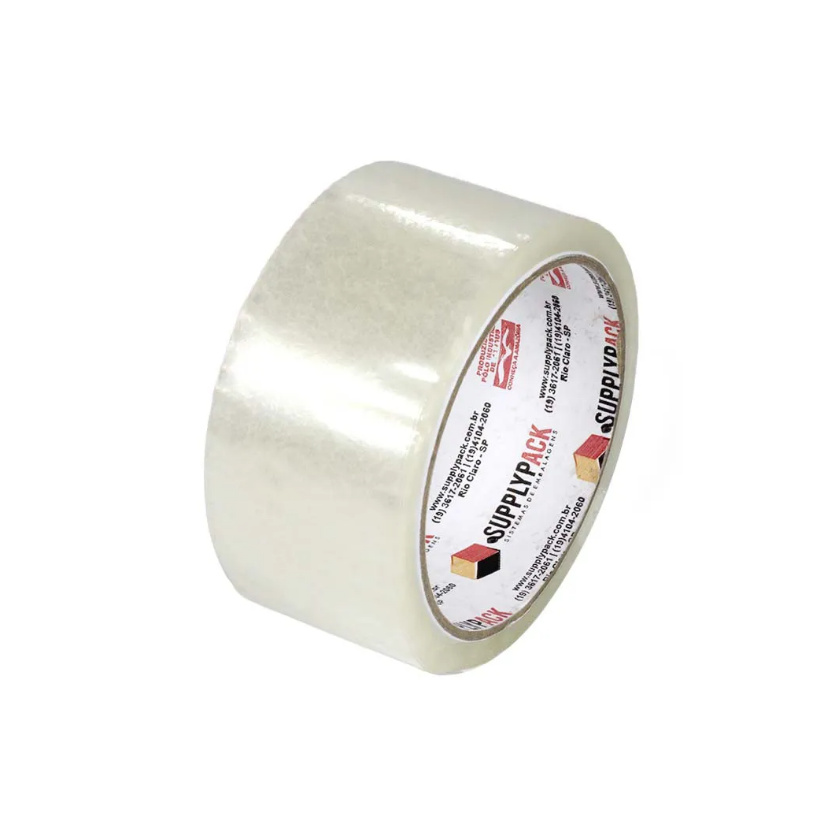 FITA DE PLÁSTICO ADESIVA TRANSPARENTE 50MMX50M.