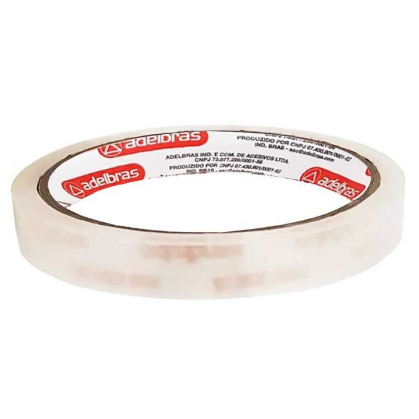 FITA ADESIVA TRANSPARENTE 12MMX65M.